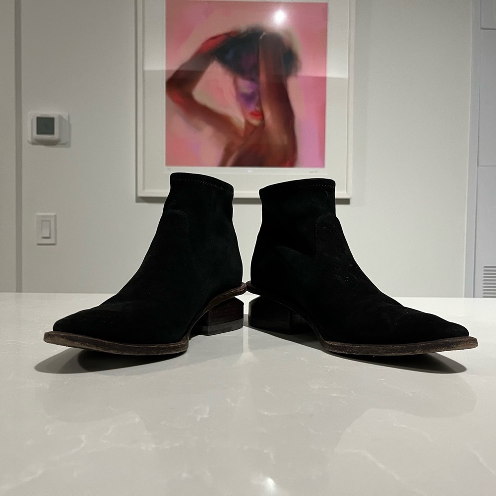 Alexander Wang Kori Stretch Suede Bootie - Picture 7 of 10